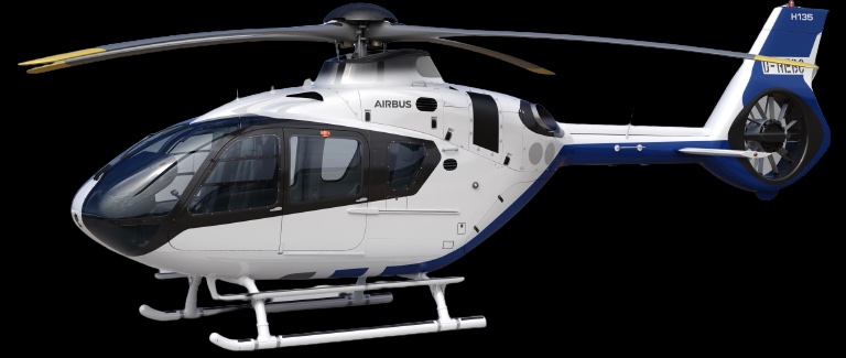 Airbus H135 VIP helicopter charter Greece Aegean caldera