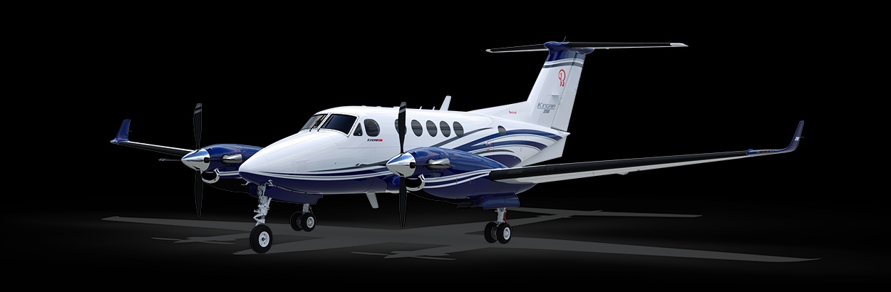 Beechcraft King Air 200 turboprop charter Greek islands